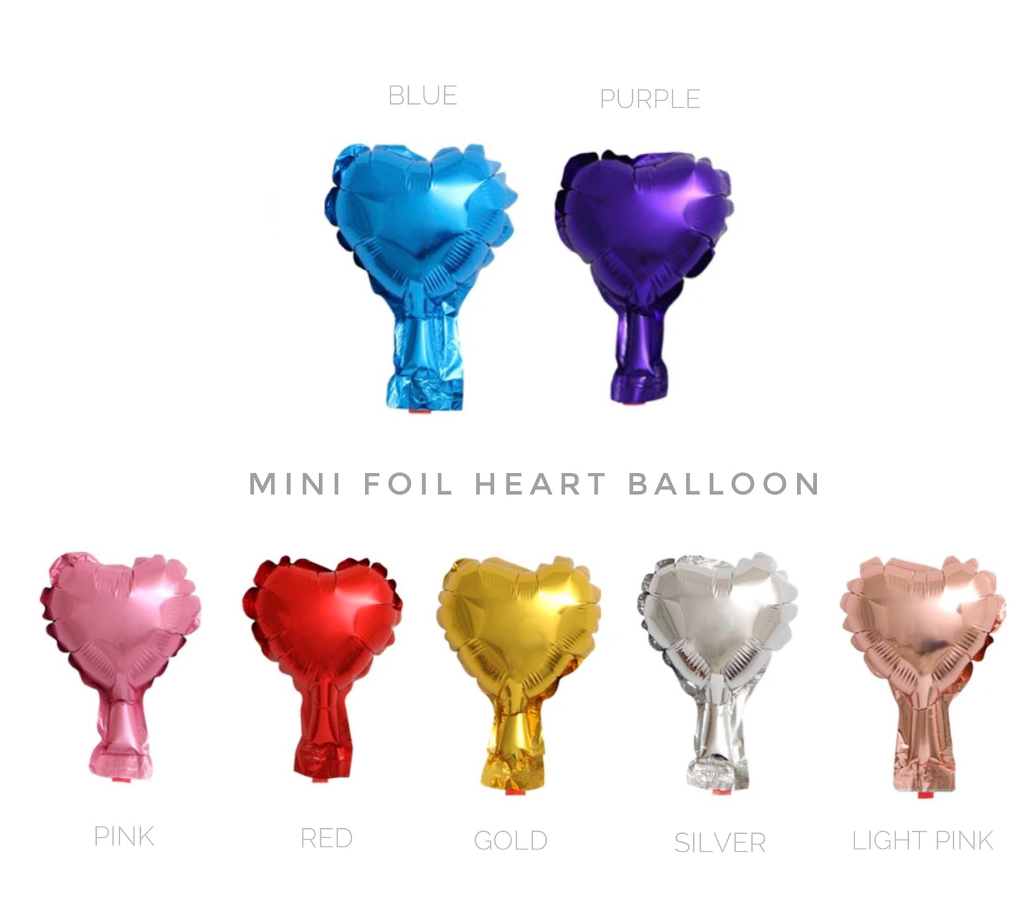 Mini Heart Foil Balloon - Add On