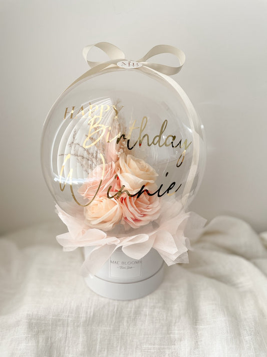Dried + Silk Balloon Arrangement