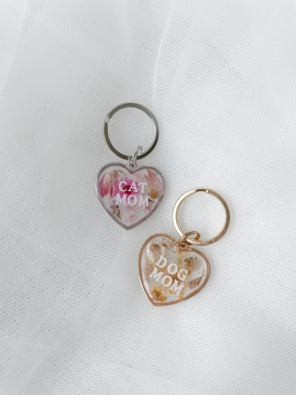 Heart Pendant Floral Tag