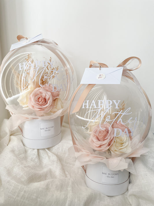 Mothers Day Dried + Silk Balloon Arrangement