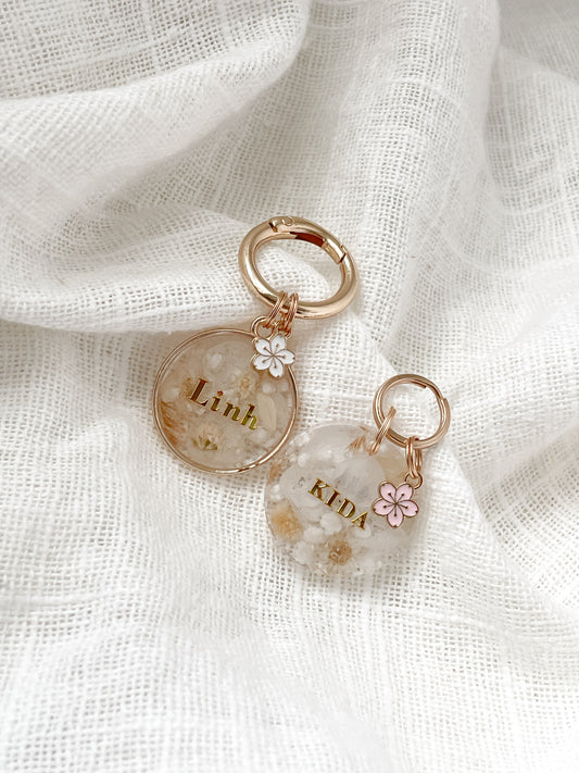 Circle Pendant Floral Tag