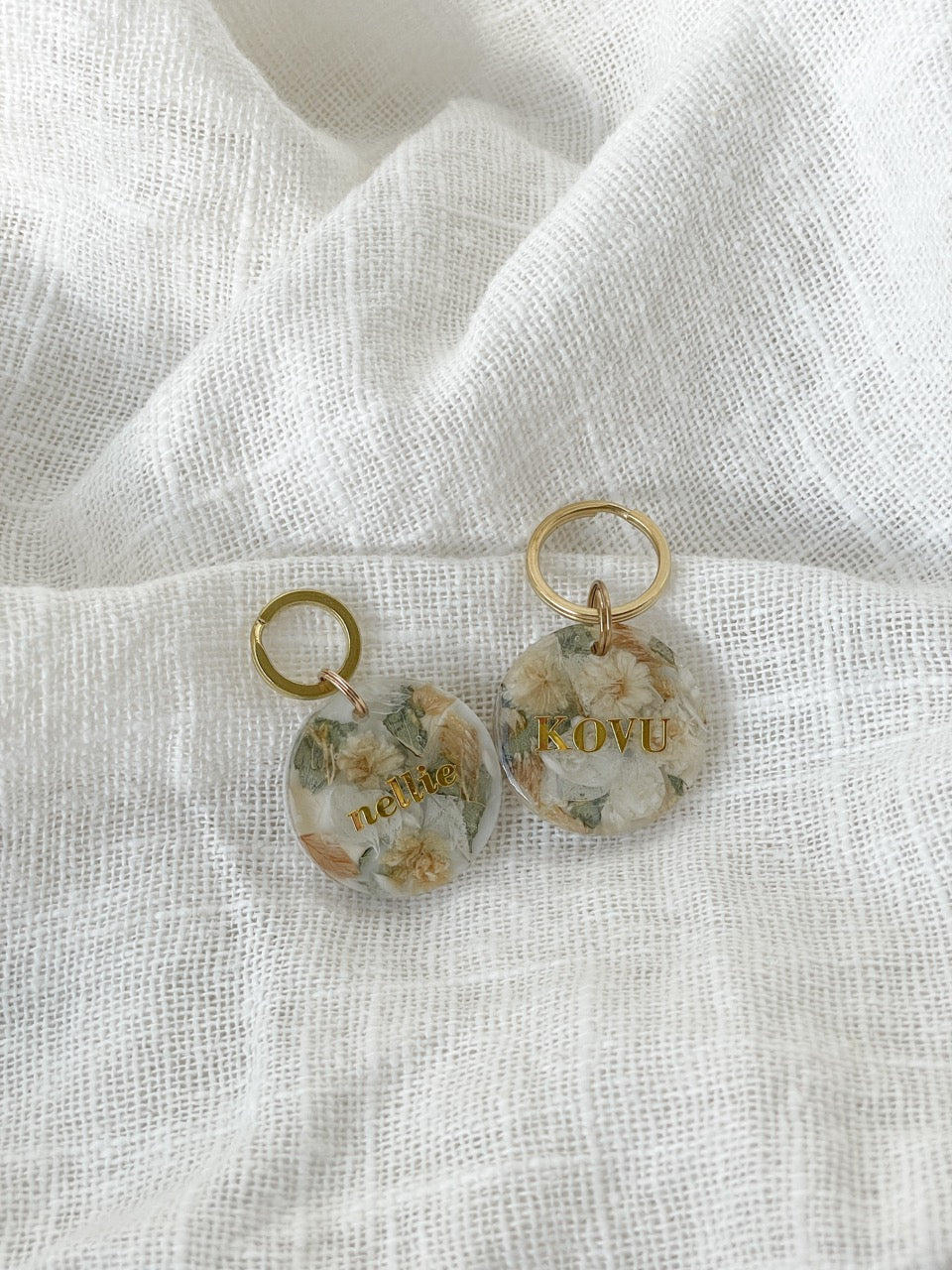 Round Floral Tag