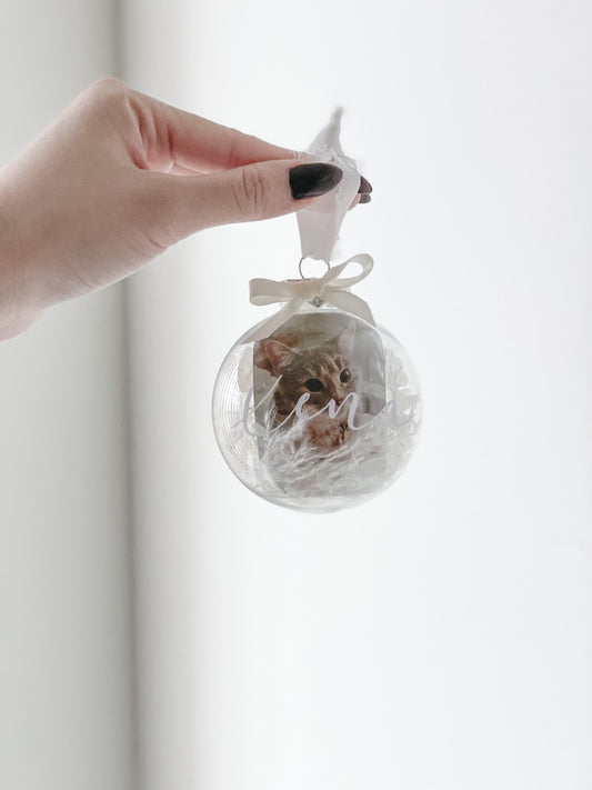 Flat Disc Photo Bauble