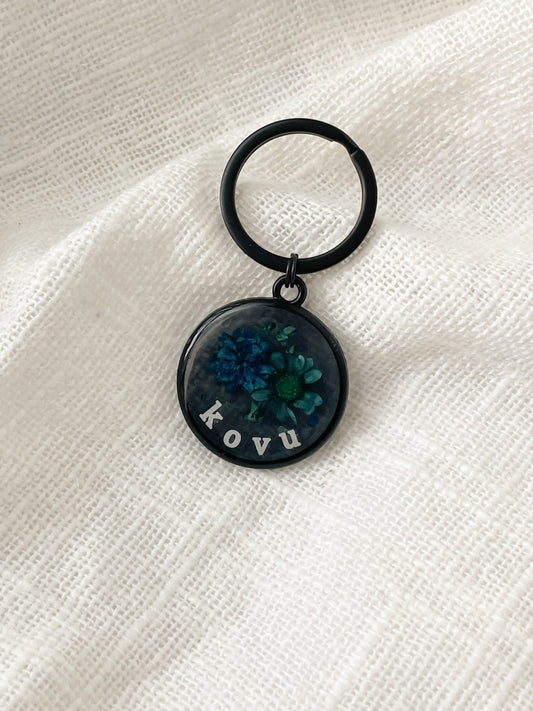 Black Circle Pendant Tag