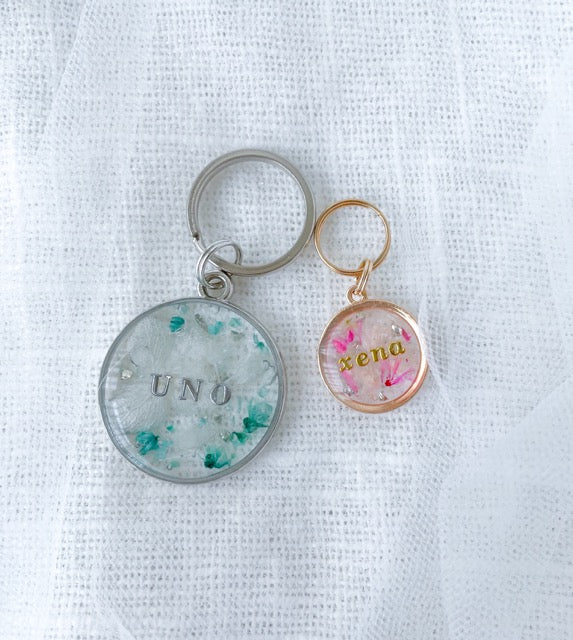 Circle Pendant Floral Tag