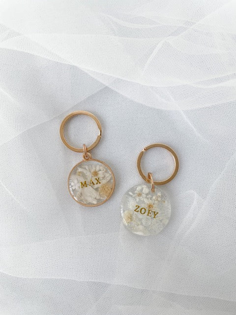 Circle Pendant Floral Tag