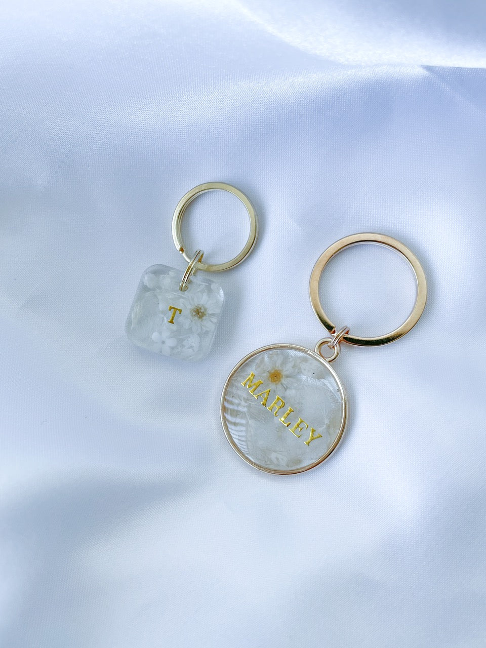 Circle Pendant Floral Tag