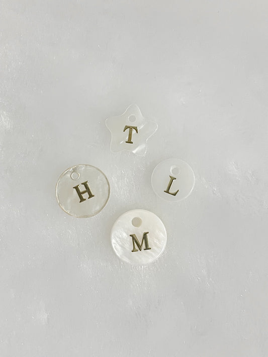Shell Letter Charm